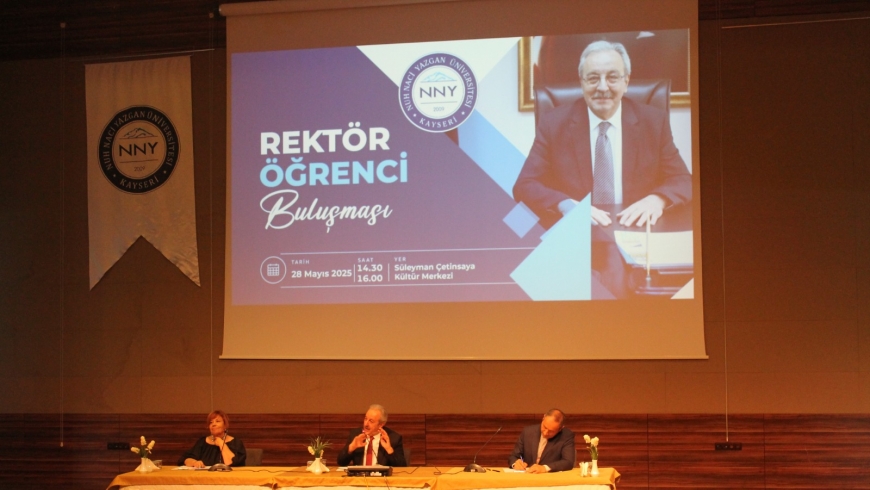 Üniversitemizde Rektör-Öğrenci Buluşması